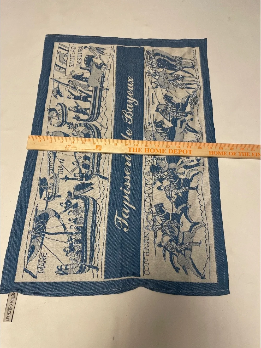 Vintage Metrax Craye Tapisserie de Bayeux Decorative Wall Hanging